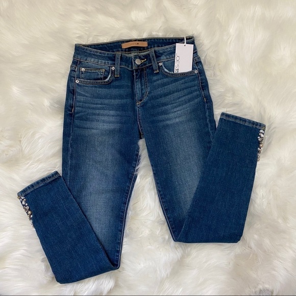 Joe’s Jeans Icon Midrise Skinny Ankle Gem Slit 26 - Picture 5 of 8